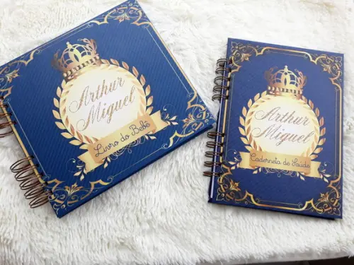 Kit Livro do Bebê + Caderneta de Saúde- Realeza