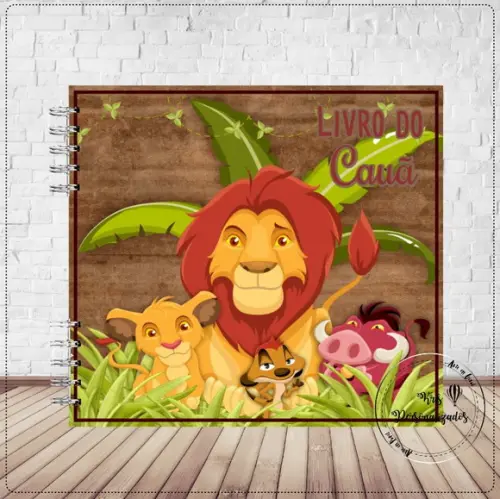 Kit Livro do Bebê + Caderneta de Vacina - Rei Leão