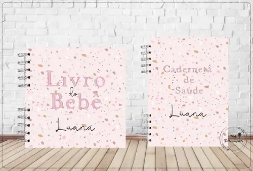 Kit Livro do Bebê e Caderneta de Saúde Minimalista