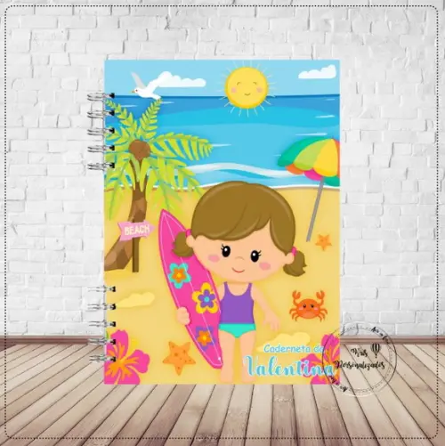 Kit Livro do Bebê e Caderneta de Vacina Praia