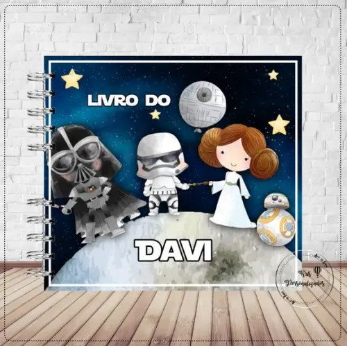 Kit Livro do Bebê e Caderneta de Vacina Star Wars