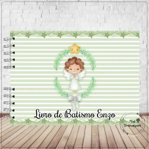 Livro do Batismo Anjo Verde