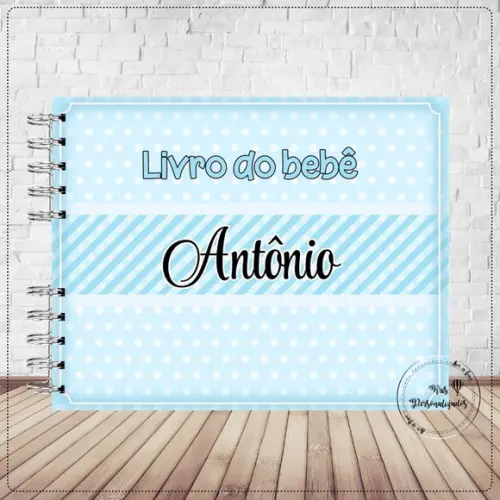 Livro do Bebê 2 - Azul neutro