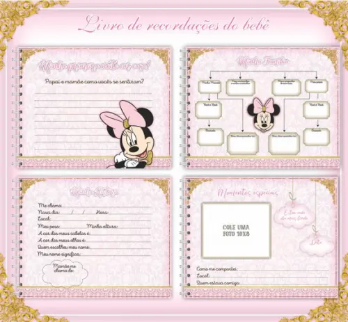 Livro do Bebê 3 - Minie Rosa