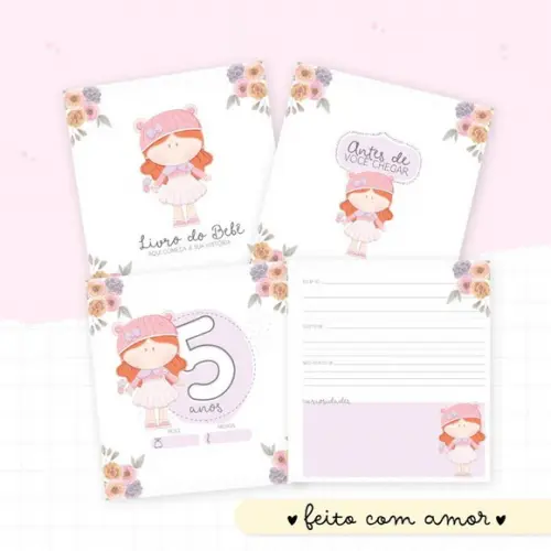 Livro do Bebê 4 Boneca Ruiva