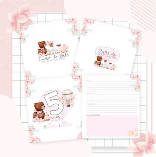 Livro do Bebê 4 Brinquedos Menina
