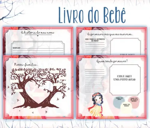 Livro do Bebê Branca de Neve
