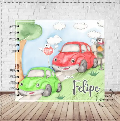 Livro do Bebê Carro Aquarela