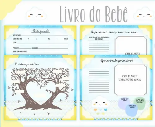 Livro do Bebê Chuva de Amor Menino