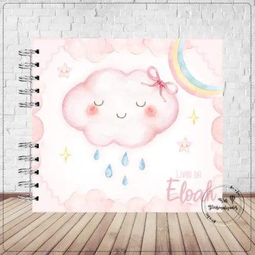 Livro do Bebê Chuva de Amor Rosa