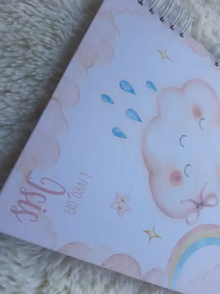 Livro do Bebê Chuva de Amor Rosa