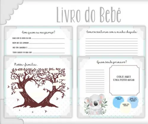 Livro do Bebê Coala neutro
