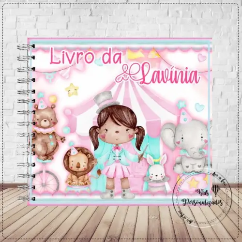 Livro do Bebê Circo Rosa