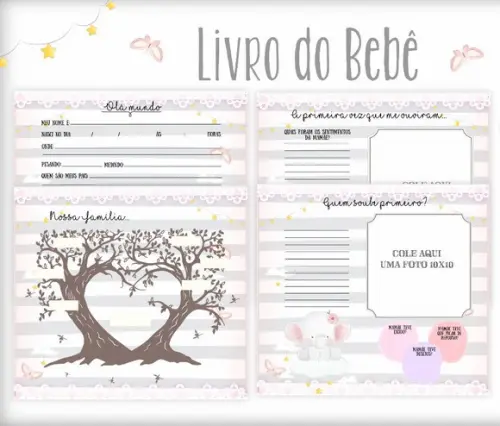 Livro do Bebê Elefantinha Baby