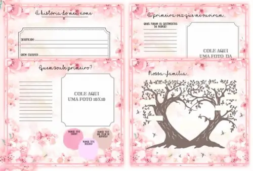 Livro do Bebê Floral 3