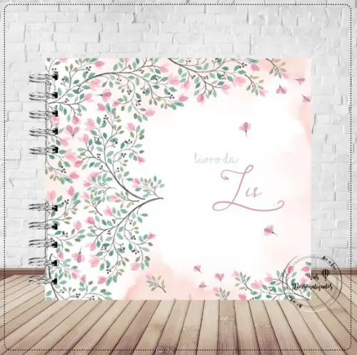 Livro do Bebê Floral delicado