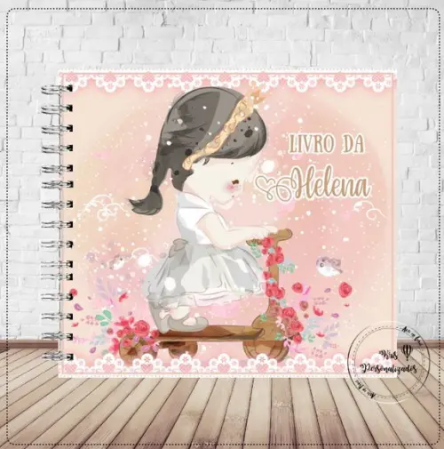 Livro do Bebê Menina Aquarela
