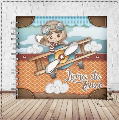 Livro do Bebê Menino Aviador