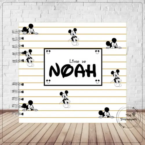 Livro do Bebê Mickey Minimalista