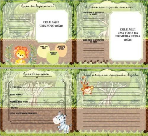 Livro do Bebê Safari