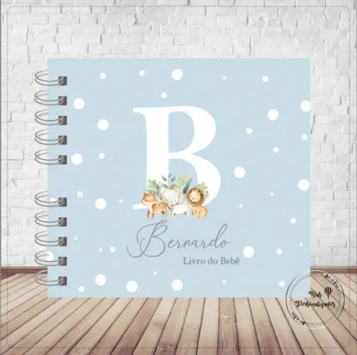 Livro do Bebê Safari Azul