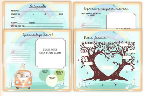 Livro do Bebê Safari na Kombi
