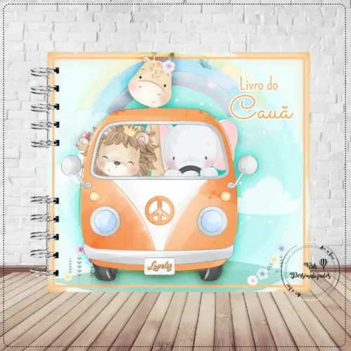 Livro do Bebê Safari na Kombi