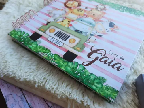Livro do Bebê Safari Rosa