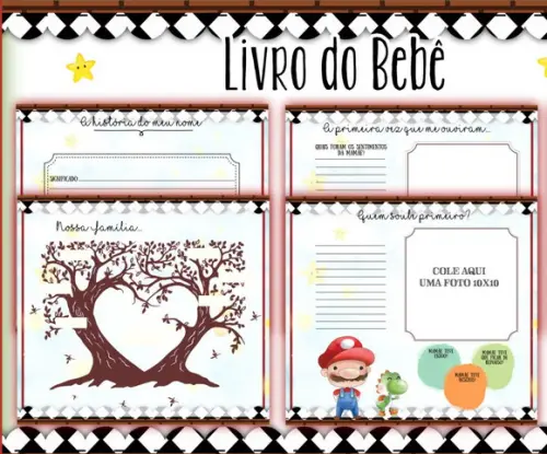 Livro do Bebê Super Mario