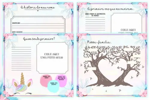 Livro do Bebê Unicórnio Glitter