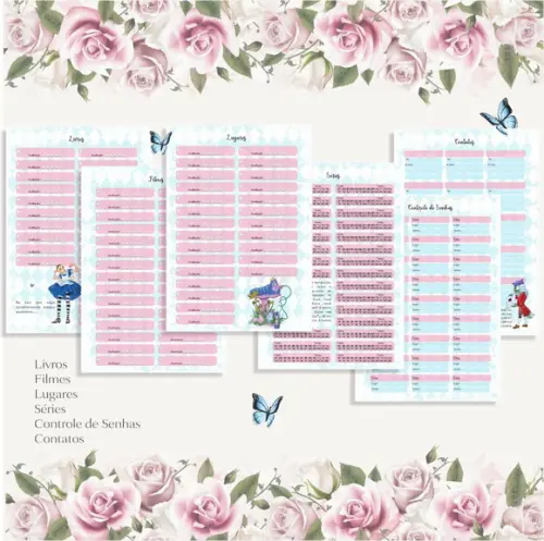 Planner Alice no País das Maravilhas
