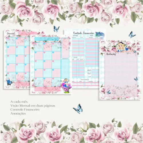 Planner Alice no País das Maravilhas
