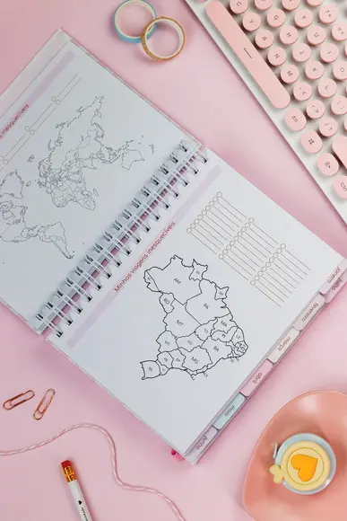 Planner Candy 2026 com Divisória