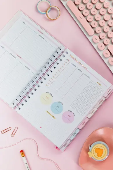 Planner Candy 2026 com Divisória