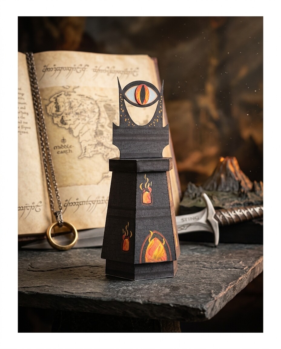 Kit 5 Caixinhas Torre de Sauron - O Senhor dos Anéis Luxo - Pers