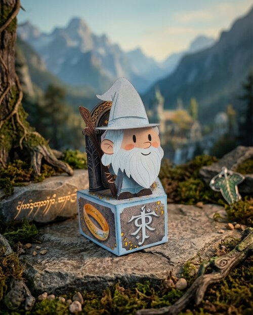 Kit 5 Caixinhas Gandalf - O Senhor dos Anéis Luxo - Personalizado