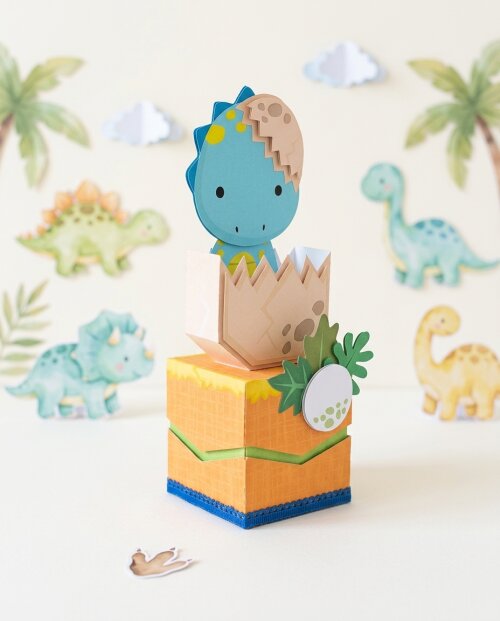 5 CENTRO DE MESA DINOBOX LUXO - PERSONALIZADOS - LEMBRANCINHAS - 