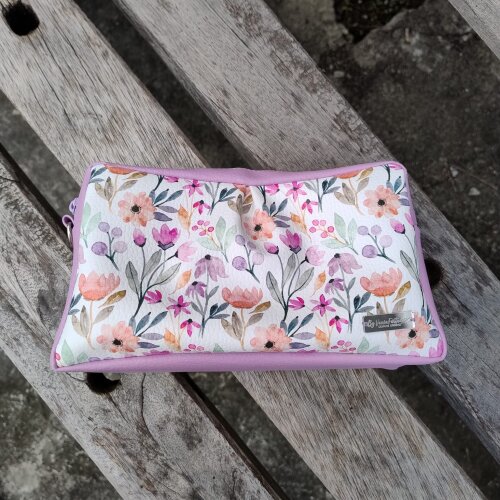 Nécessaire dupla premium lílas floral