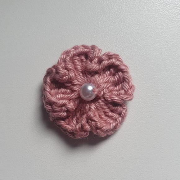 Aplique flor crochê 10 unidades