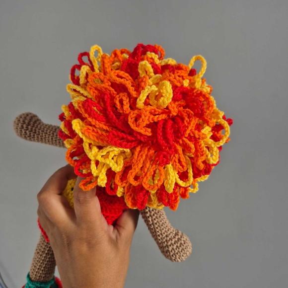 Boneca Emília Amigurumi – Crochê Artesanal Clássico