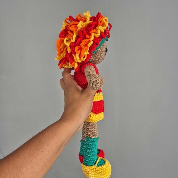 Boneca Emília Amigurumi – Crochê Artesanal Clássico