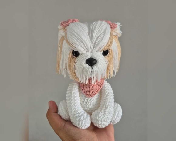 Cachorro Amigurumi Shih Tzu Amigurumi