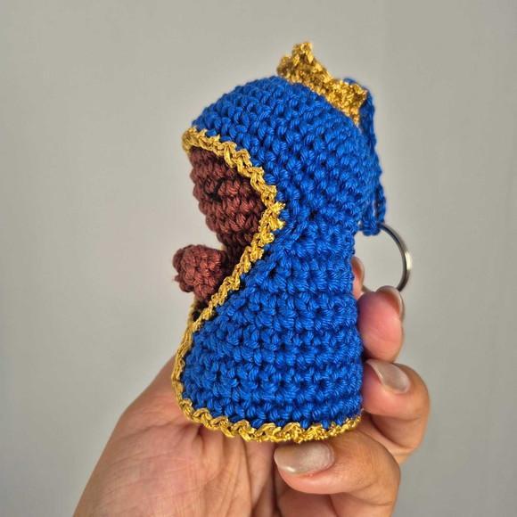 Chaveiro Nossa Senhora Aparecida Amigurumi