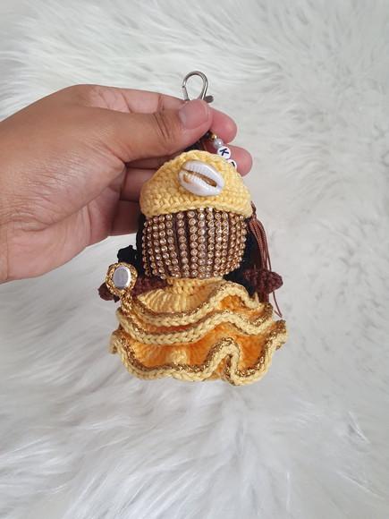 Chaveiro Orixa Oxum Amigurumi