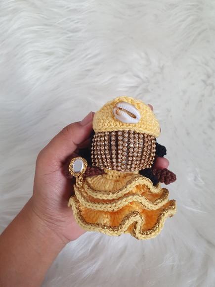 Chaveiro Orixa Oxum Amigurumi