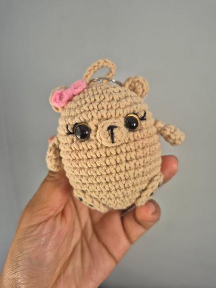 Chaveiro Urso Amigurumi