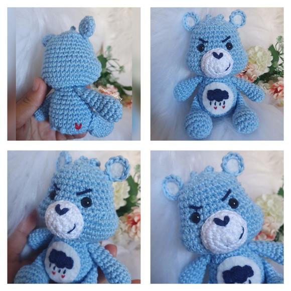 Chaveiro Ursinho Carinhoso Amigurumi