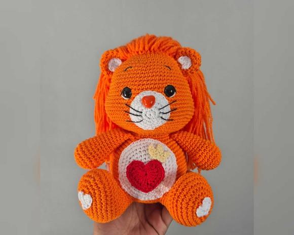 Coração Valente Amigurumi Ursinho Carinhosos