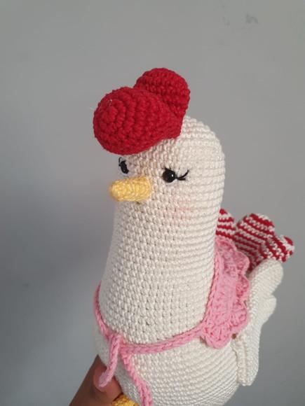 Galinha Amigurumi – Crochê Artesanal Exc