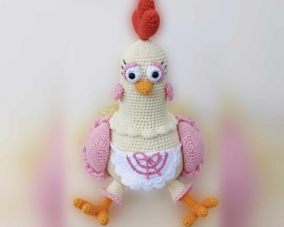 Galinha Amigurumi – Crochê Artesanal Exclusivo
